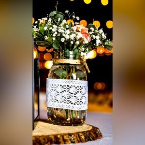 Decorative large mason jars